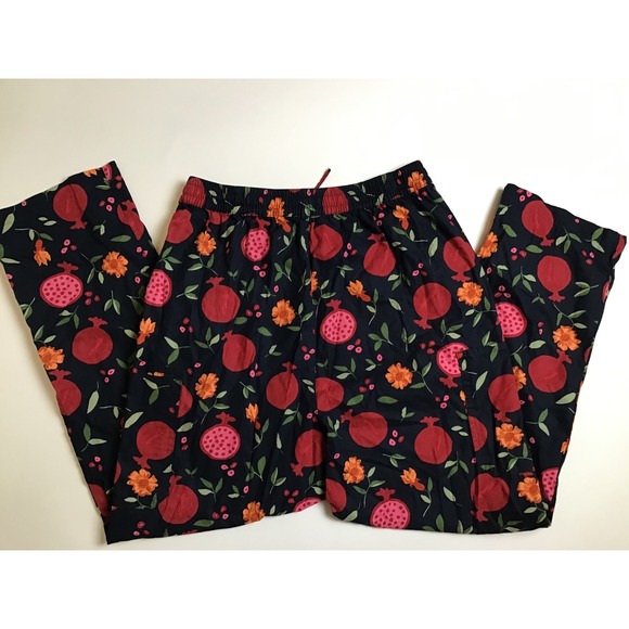 Princess Highway Unisex Navy Pomegranate Scrub Pant Size L - Picture 5 of 14